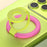 Magnetic Phone Ring Holder Compatible with MagSafe Triple Fold 360 Degrees Rotation Stand Multi-functional Mount - Rose - 2