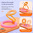 Magnetic Phone Ring Holder Compatible with MagSafe Triple Fold 360 Degrees Rotation Stand Multi-functional Mount - Rose - 6