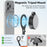 VRIG MG-40 Action Camera Mount Magnetic Phone Stand Foldable Cellphone Holder with Cold Shoe Mount 1 / 4 Screw Hole - A0301-MG / 40 - 4