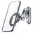 Z21 Dual-Sided Magnetic Phone Stand Foldable Aluminum Alloy 360 Degree Adjustable Double Sided Phone Holder for iPhone 17  /  16  /  15  /  14  /  Galaxy - Grey - 1