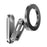 Z21 Dual-Sided Magnetic Phone Stand Foldable Aluminum Alloy 360 Degree Adjustable Double Sided Phone Holder for iPhone 17  /  16  /  15  /  14  /  Galaxy - Grey - 2