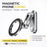 Z21 Dual-Sided Magnetic Phone Stand Foldable Aluminum Alloy 360 Degree Adjustable Double Sided Phone Holder for iPhone 17  /  16  /  15  /  14  /  Galaxy - Grey - 4