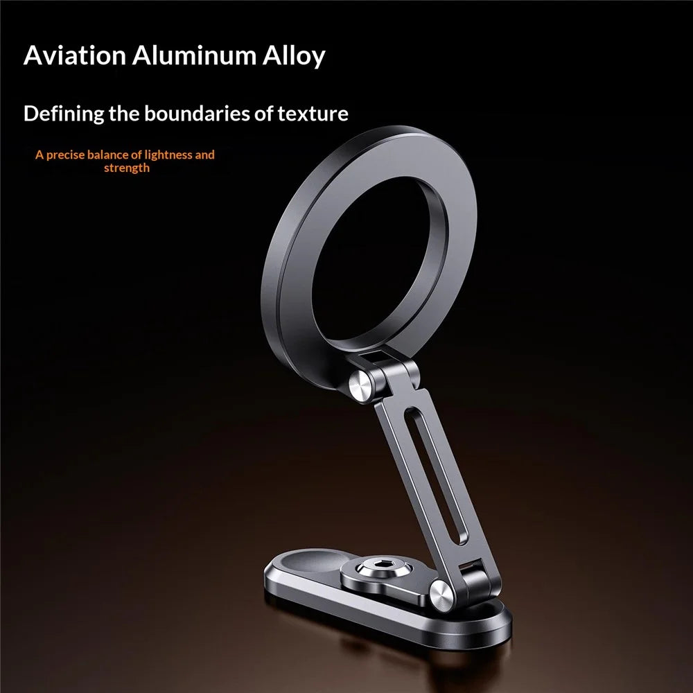 Z25 360 Degree Rotating Dual-Sided Magnetic Phone Stand Foldable Compatible with MagSafe Gym Travel Phone Holder for iPhone 17  /  16  /  15  /  14  /  Samsung  /  Galaxy - 3