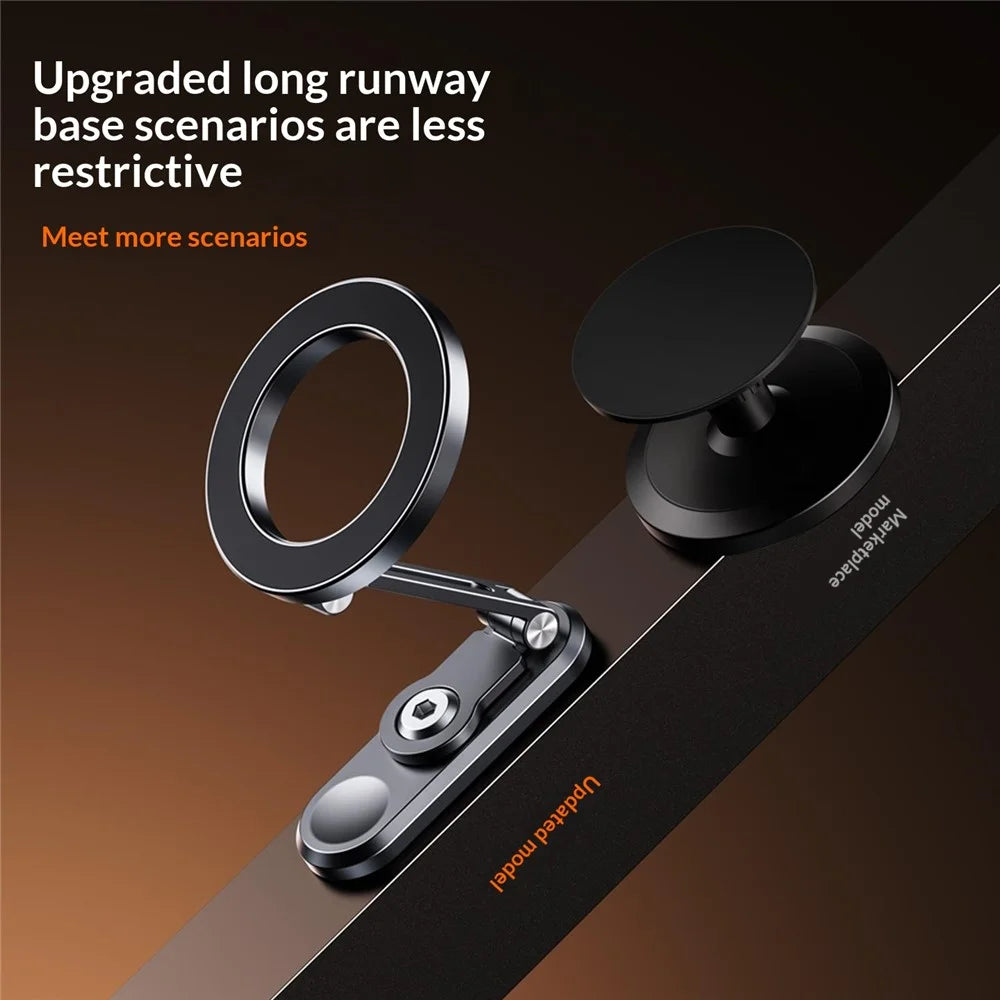Z25 360 Degree Rotating Dual-Sided Magnetic Phone Stand Foldable Compatible with MagSafe Gym Travel Phone Holder for iPhone 17  /  16  /  15  /  14  /  Samsung  /  Galaxy - 4