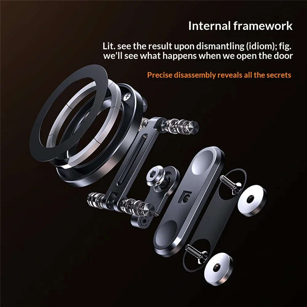 Z25 360 Degree Rotating Dual-Sided Magnetic Phone Stand Foldable Compatible with MagSafe Gym Travel Phone Holder for iPhone 17  /  16  /  15  /  14  /  Samsung  /  Galaxy - 5