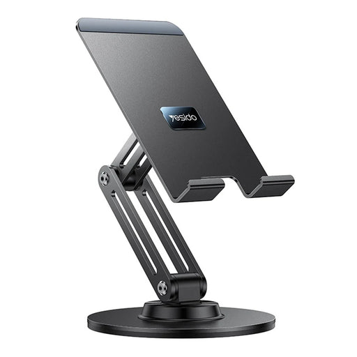 YESIDO C302 Desktop Tablet Stand 360 Degree Rotation 3-Axis Foldable Phone Holder Bracket - Black - 1
