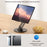 YESIDO C302 Desktop Tablet Stand 360 Degree Rotation 3-Axis Foldable Phone Holder Bracket - Black - 5