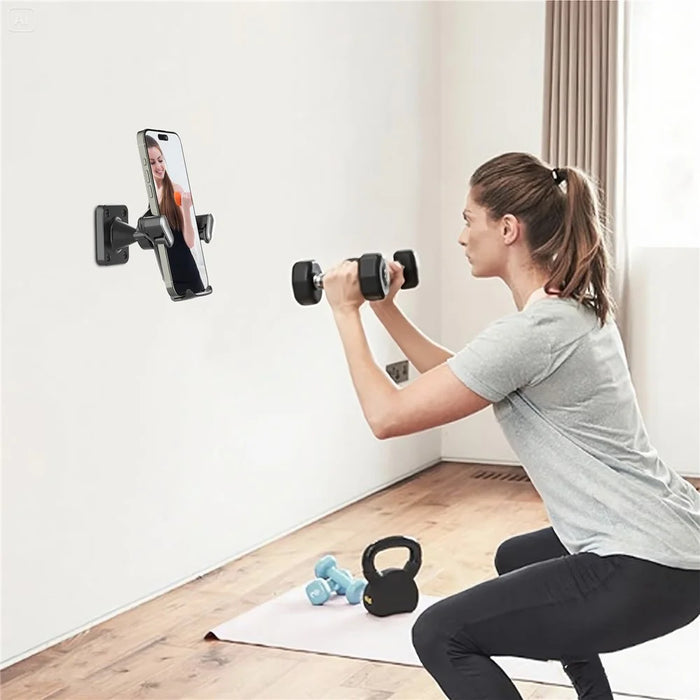 Wall Mount Phone Holder 360 Degree Adjustable Phone Stand for 4.7-7.2 Inch Smartphones - 3