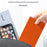 Flexible Silicone Desktop Stand Universal Phone Tablet Foldable Lazy Bracket 2-in-1 Desktop Hanging Mount - Orange - 5