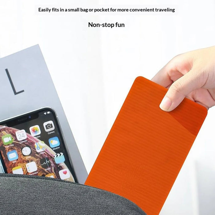 Flexible Silicone Desktop Stand Universal Phone Tablet Foldable Lazy Bracket 2-in-1 Desktop Hanging Mount - Orange - 5