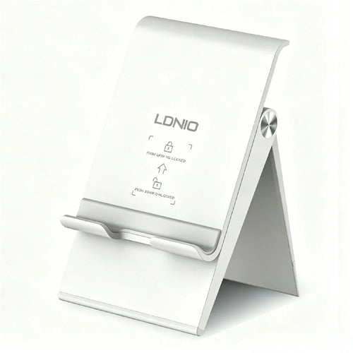 LDNIO MG07 Foldable Desktop Phone Tablet Stand Adjustable Height Anti-slip Portable Holder for 4.7-12 Inch Devices - White - 1