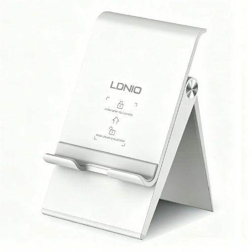 LDNIO MG07 Foldable Desktop Phone Tablet Stand Adjustable Height Anti-slip Portable Holder for 4.7-12 Inch Devices - White - 1