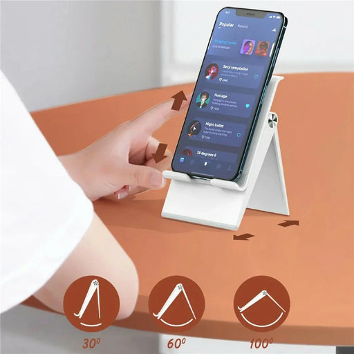 LDNIO MG07 Foldable Desktop Phone Tablet Stand Adjustable Height Anti-slip Portable Holder for 4.7-12 Inch Devices - White - 2