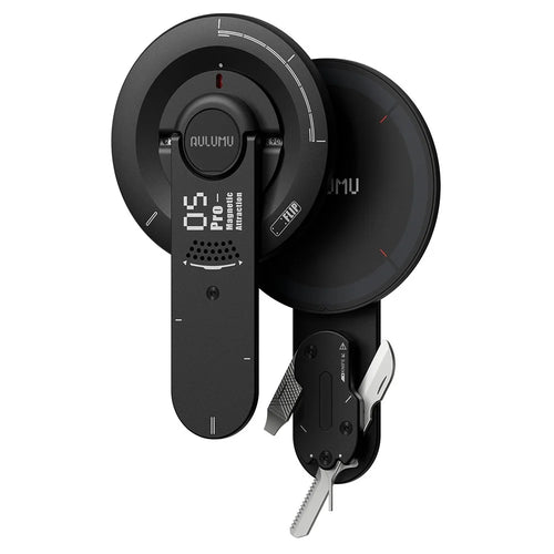 AULUMU G05 Pro 8-in-1 Magnetic Phone Stand Multi-Tool Kit Aluminum Alloy 360° Rotation Phone Grip - Black - 1