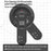 AULUMU G05 5-in-1 Magnetic Phone Stand Multi-Tool 360° Rotation Box Cutter Protractor Stress Relief Toy - Black - 6