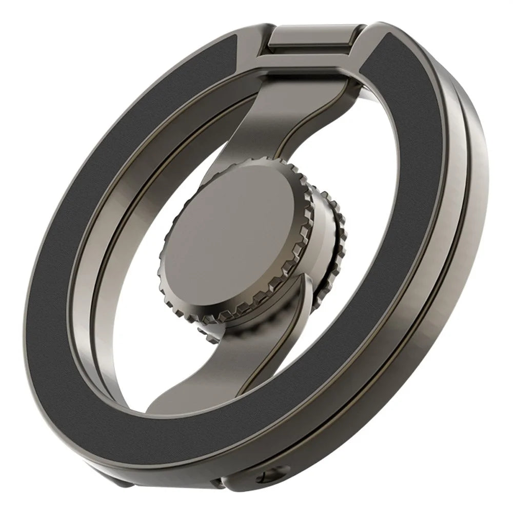 Electroplated Finish Magnetic Fingertip Gyro Magnetic Holder Phone Ring Kickstand Compatible with MagSafe - Tarnish - 1