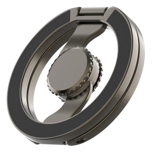 Electroplated Finish Magnetic Fingertip Gyro Magnetic Holder Phone Ring Kickstand Compatible with MagSafe - Tarnish - 1