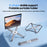 REMAX RM-C39 X-Shaped Laptop Stand for Desk 7-Angle Adjustable Foldable Laptop Riser Holder - White - 2