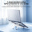 REMAX RM-C39 X-Shaped Laptop Stand for Desk 7-Angle Adjustable Foldable Laptop Riser Holder - White - 3