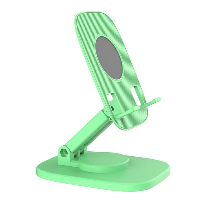 For 4-7.2inch Mobile Phone Holder Portable Desktop Stand Adjustable Folding Bracket - Green - 1