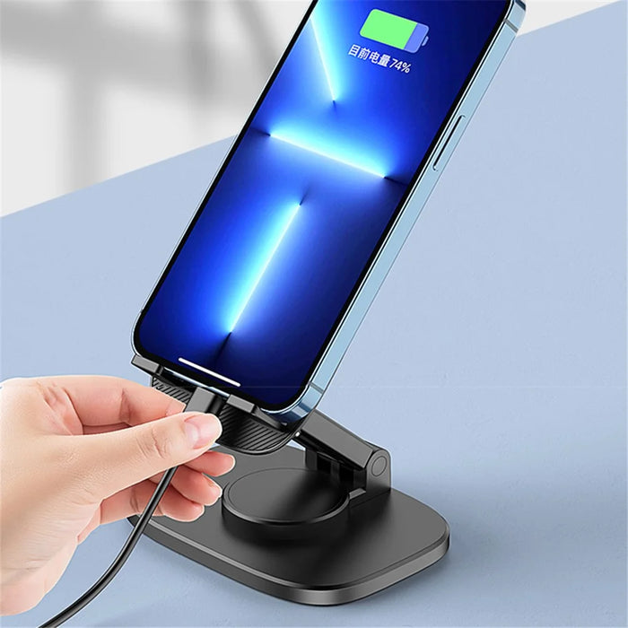 For 4-7.2inch Mobile Phone Holder Portable Desktop Stand Adjustable Folding Bracket - Green - 6