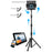Universal Mobile Phone Tablet Holder Floor Stand 360 Degree Rotating Retractable Tripod Bracket, Thicken Version - 2