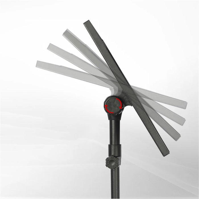 JYX-560 Laptop Metal Tripod Stand Adjustable Floor Holder with Flexible Phone Clamp for Projector Speaker - 3