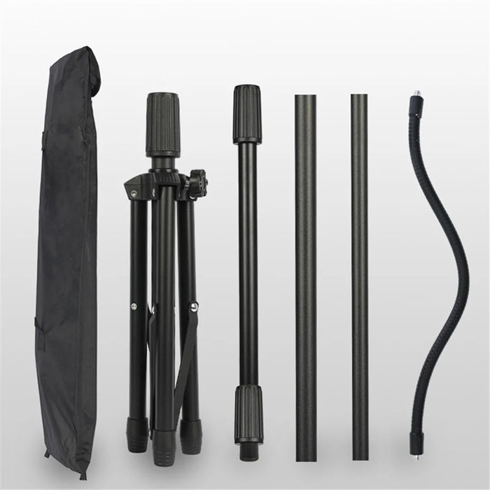 JYX-560 Laptop Metal Tripod Stand Adjustable Floor Holder with Flexible Phone Clamp for Projector Speaker - 7