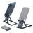 Metal Folding Desktop Phone Holder Portable Multi-Angle Adjustable Stand for Under 12 inches Tablets - Grey - 3
