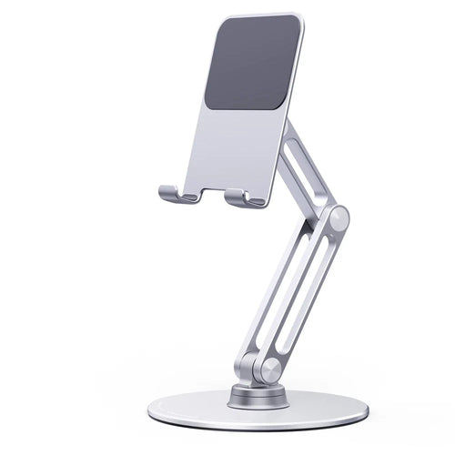 YOOBAO L08 Aluminum Alloy Desktop Bracket Universal 360 Degree Rotatable Mobile Phone Tablet Holder Stand - Silver - 1