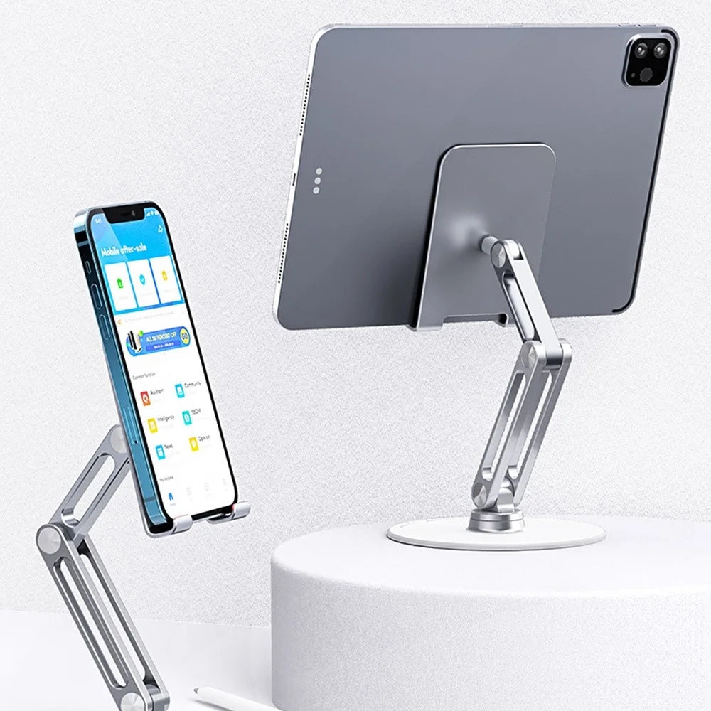 YOOBAO L08 Aluminum Alloy Desktop Bracket Universal 360 Degree Rotatable Mobile Phone Tablet Holder Stand - Silver - 6