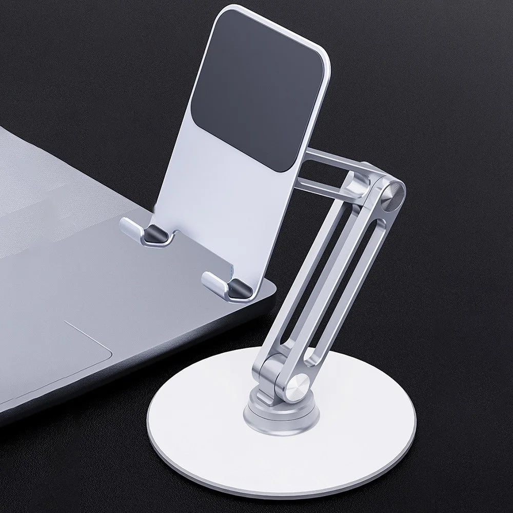 YOOBAO L08 Aluminum Alloy Desktop Bracket Universal 360 Degree Rotatable Mobile Phone Tablet Holder Stand - Silver - 7
