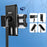 Portable Cell Phone Stand Holder Angle Adjustable Telescopic Metal Desktop Tablet Clamp Mount Holder - White - 2