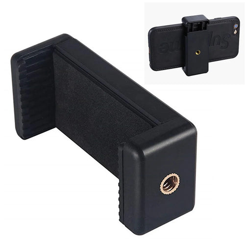 Mobile Phone Clip Live Streaming Vlogging Cellphone Mount Clamp Adapter for Tripod Monopod Stand - 1