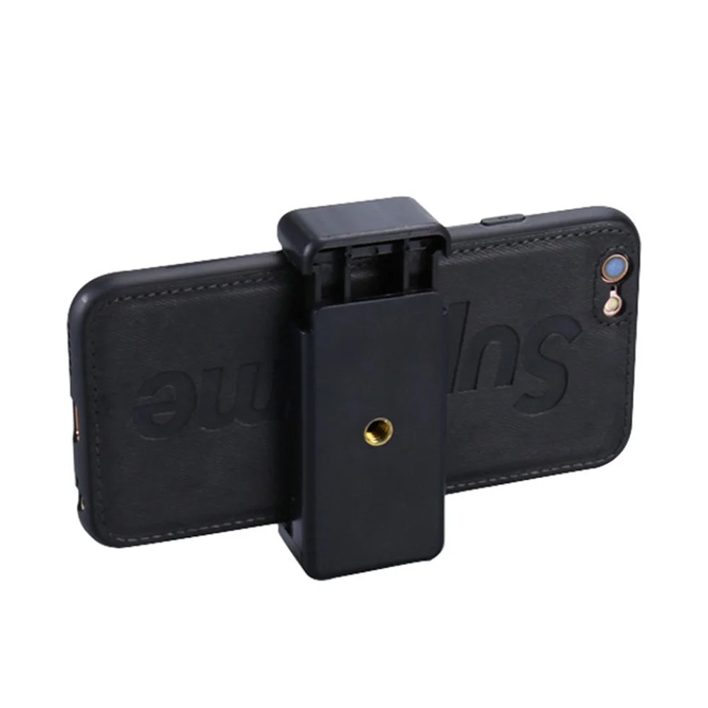 Mobile Phone Clip Live Streaming Vlogging Cellphone Mount Clamp Adapter for Tripod Monopod Stand - 3