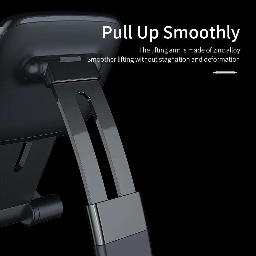 ESSAGER 45 Degree Desktop Cellphone Stand Stretchable Arm Folding Tablet Bracket - Black - 6