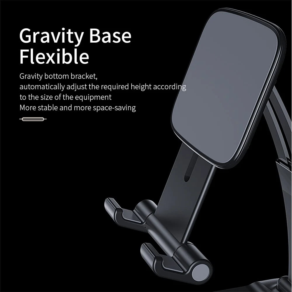 ESSAGER 45 Degree Desktop Cellphone Stand Stretchable Arm Folding Tablet Bracket - Black - 7