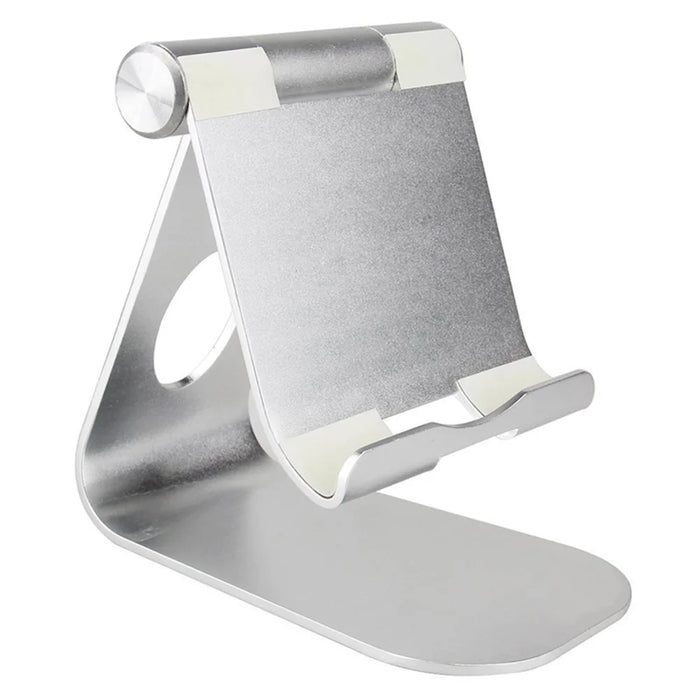 TP1 Universal Aluminum Alloy Adjustable Desktop Stand Phone Tablet Holder - Silver - 2