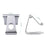 TP1 Universal Aluminum Alloy Adjustable Desktop Stand Phone Tablet Holder - Silver - 6