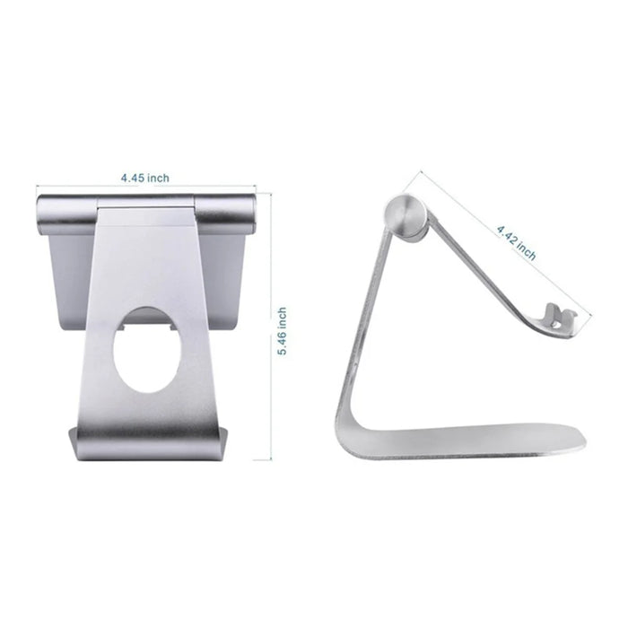 TP1 Universal Aluminum Alloy Adjustable Desktop Stand Phone Tablet Holder - Silver - 6