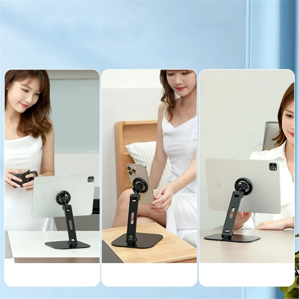 R-JUST HZ28 Magnetic Absorption Desktop Bracket 360 Degree Rotating Phone Holder Stand - 4