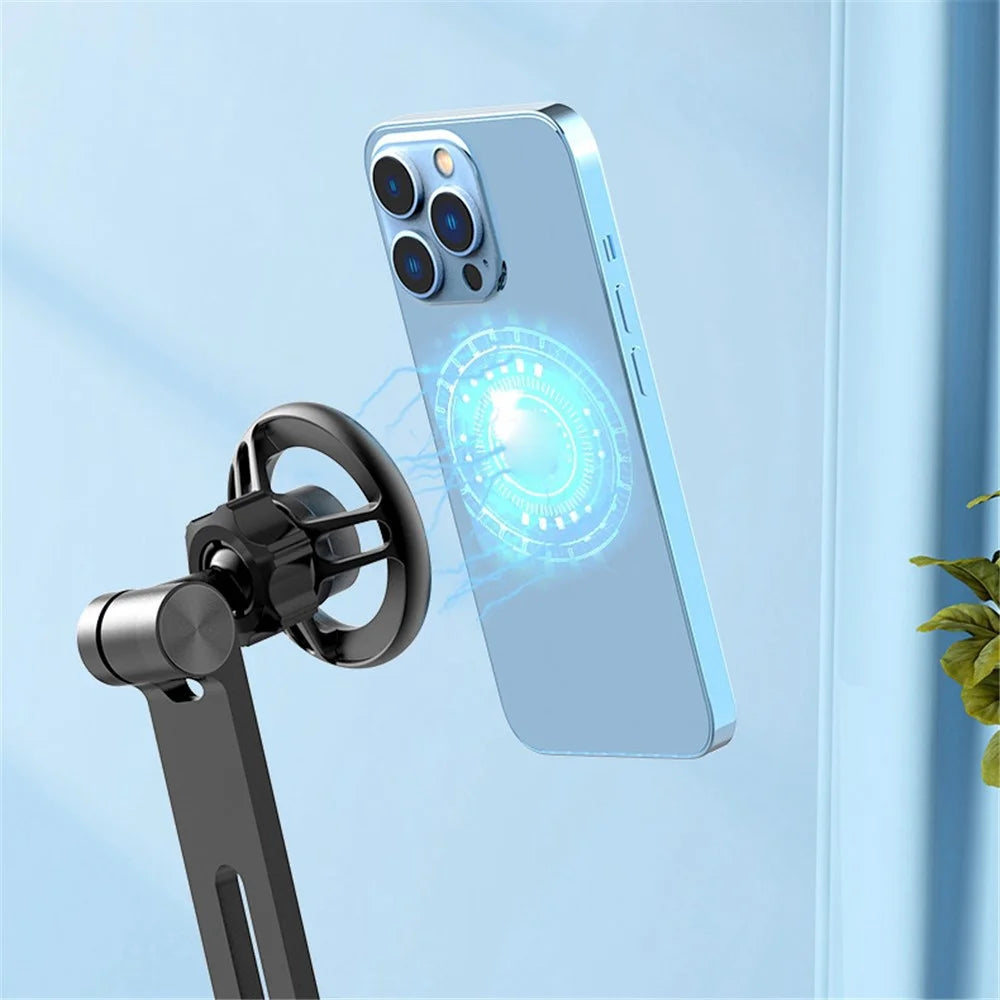 R-JUST HZ28 Magnetic Absorption Desktop Bracket 360 Degree Rotating Phone Holder Stand - 7