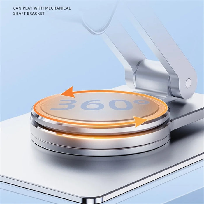R-JUST HZ26 Folding Desktop Phone Holder Portable Multi-Angle Adjustable Phone Stand Support 360-Degree Rotating - 4
