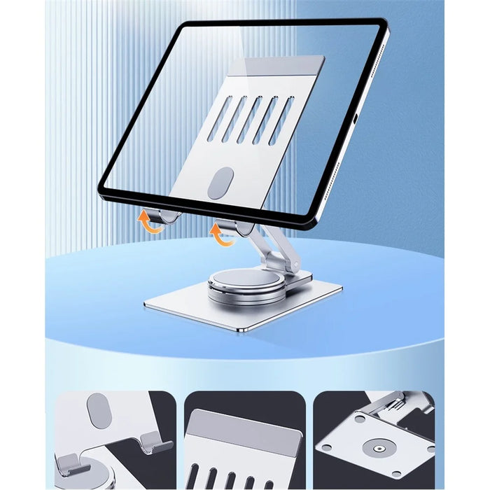 R-JUST HZ26 Folding Desktop Phone Holder Portable Multi-Angle Adjustable Phone Stand Support 360-Degree Rotating - 5
