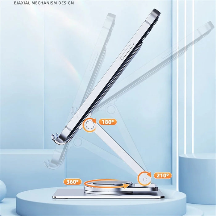 R-JUST HZ26 Folding Desktop Phone Holder Portable Multi-Angle Adjustable Phone Stand Support 360-Degree Rotating - 6
