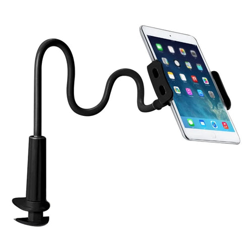 ANJ-30 80cm Clip-on Lazy Bracket 360 Degree Rotating Tablet Holder Stand Bedside Desktop Cellphone Bracket - Black - 1