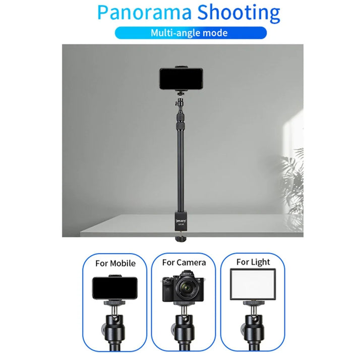 JMARY MT-49 Tabletop Light Stand Clip Stand Adjustable Clamp Desk Mount Light Stand with 1 / 4-inch Screw for LED Video Light / Ring Light - 3