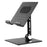 Adjustable Desktop Lazy Mobile Phone Tablet Holder Stand Metal Cellphone Tablet Bracket - Black - 1