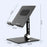 Adjustable Desktop Lazy Mobile Phone Tablet Holder Stand Metal Cellphone Tablet Bracket - Black - 5