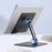 Adjustable Desktop Lazy Mobile Phone Tablet Holder Stand Metal Cellphone Tablet Bracket - Black - 6